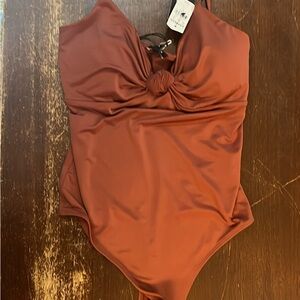 Express Terracotta One-Piece Swimsuit